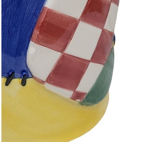 Vintage Kitchen Food Stoage, Lotus 90s Christmas Holiday Ceramic Jar With Lid - Picture 11 of 11